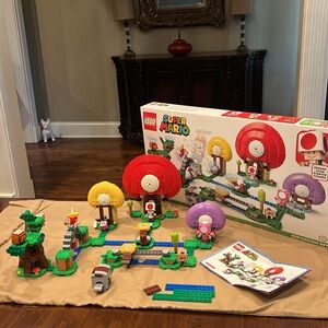 Retired Super Mario Lego Set 71368 Toad’s Treasure Hunt Expansion Set EUC